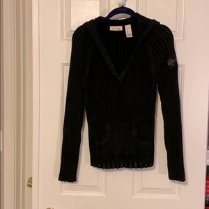 DKNY Jeans Petite V-Neck Sweater